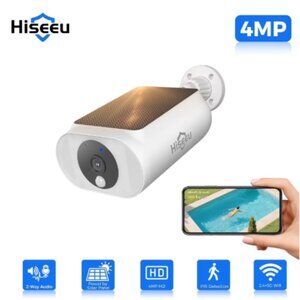 Hiseeu 4MP Wireless Security Camera Outdoor with AI Motion Detection - New